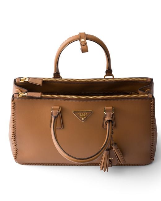 Prada Brown Galleria Large Leather Bag, Caramel