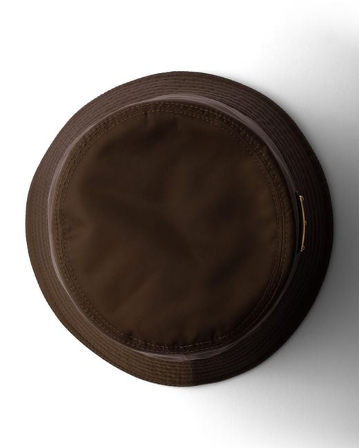 Prada Brown Re-Nylon Bucket Hat, Burnt
