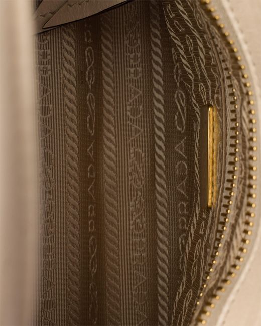 Prada Natural Bonnie Leather Mini Handbag