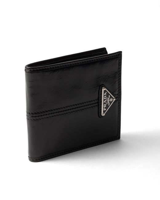 Prada Black Leather Wallet for men
