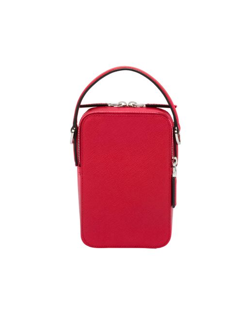 prada red saffiano bag