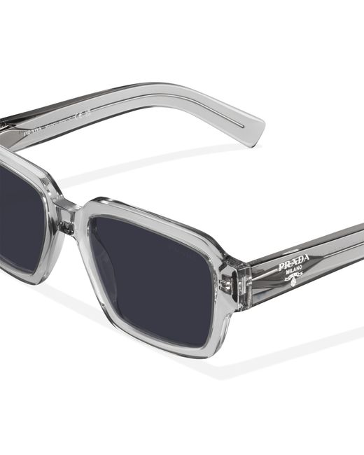 Prada Blue Sunglasses With Logo for men