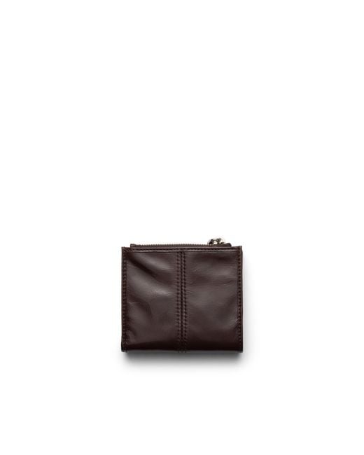 Prada White Small Leather Wallet for men
