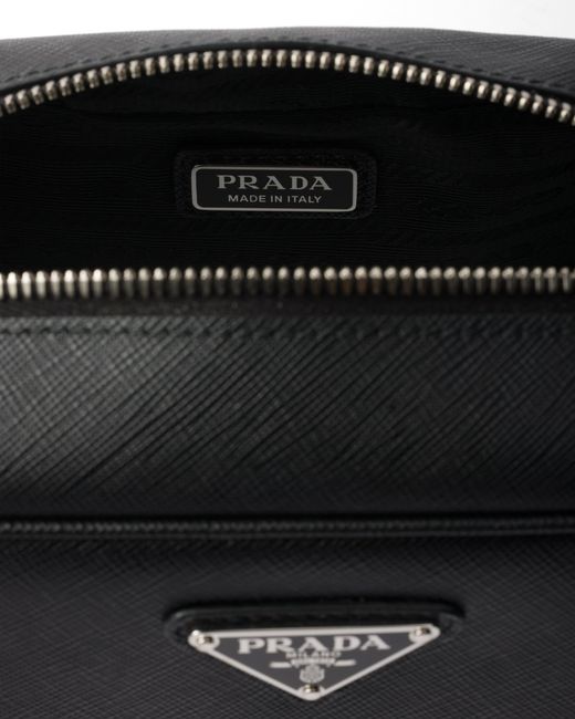 Prada Black Saffiano Pouch for men