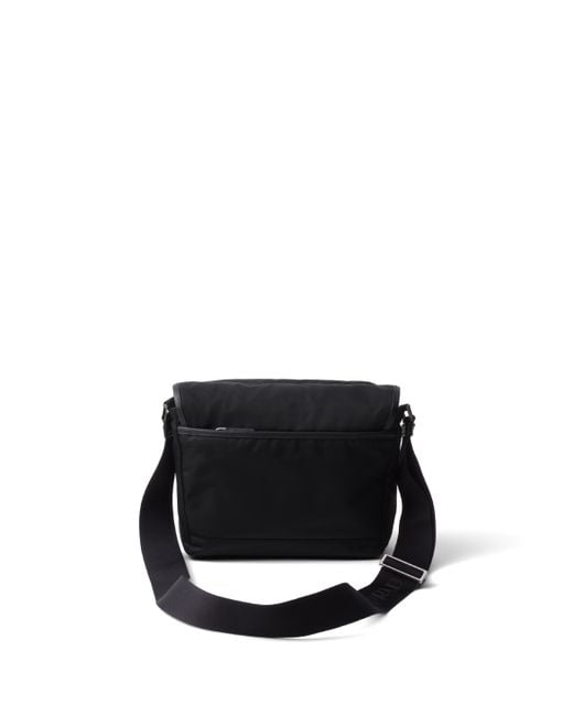 Prada Schultertasche Mit Logo-Patch in Black für Herren