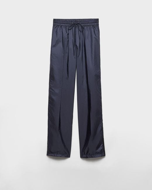 Prada Blue Lightweight Re-Nylon Pants