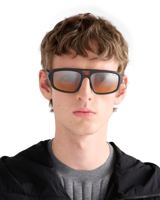 Prada Natural Linea Rossa Sunglasses for men