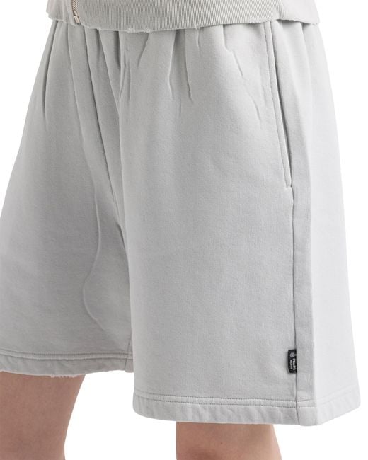 Prada Gray Cotton Fleece Shorts