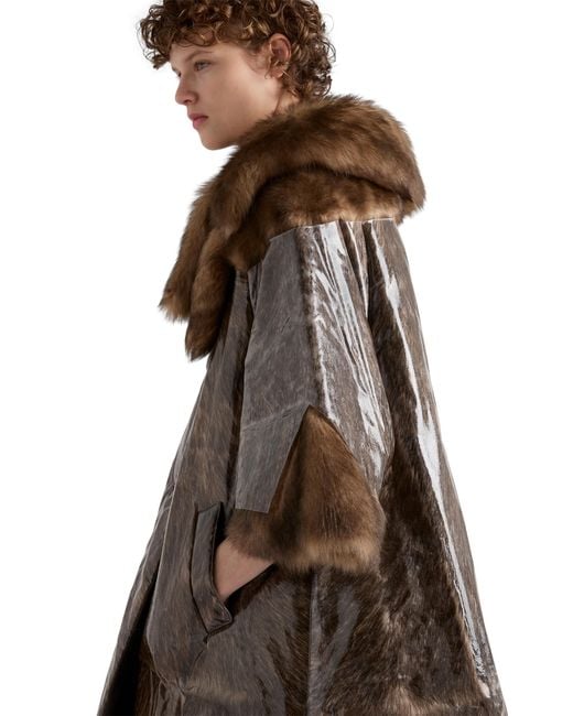 Cappotto di Prada in Brown