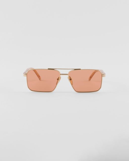 Prada Pink Sunglasses With The Logo for men