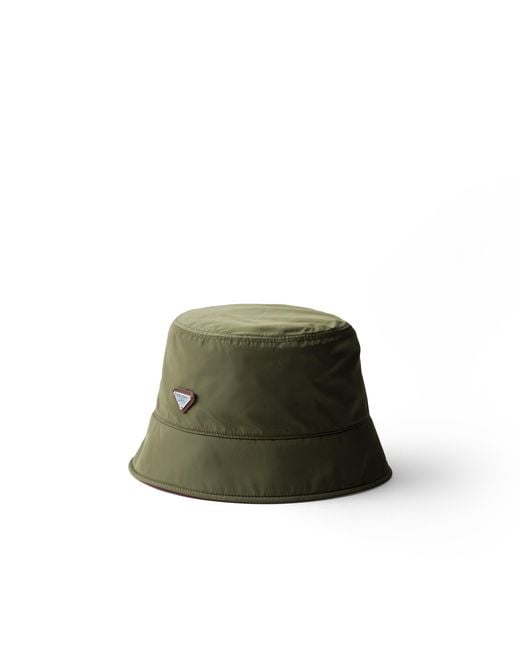 Prada Green Re-Nylon Bucket Hat
