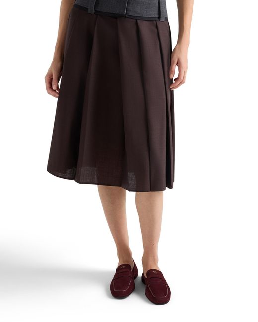 Prada Brown Shuffle Antiqued Suede Loafers