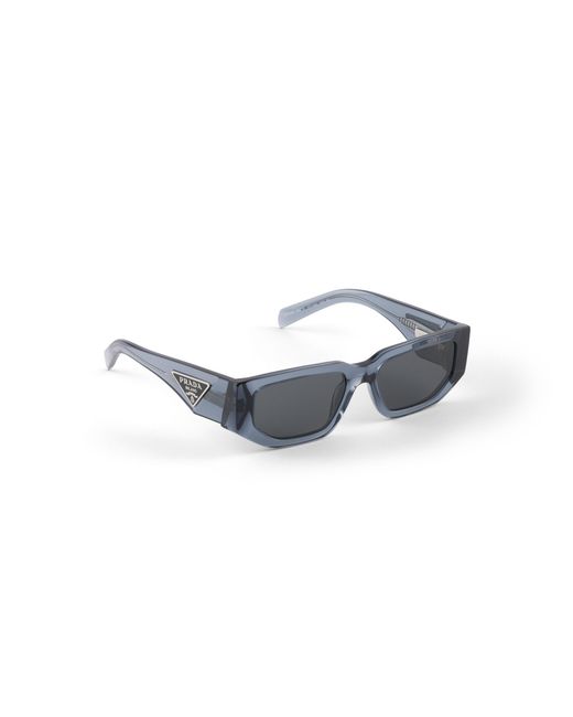 Prada Blue Sunglasses With Triangle Logo for men