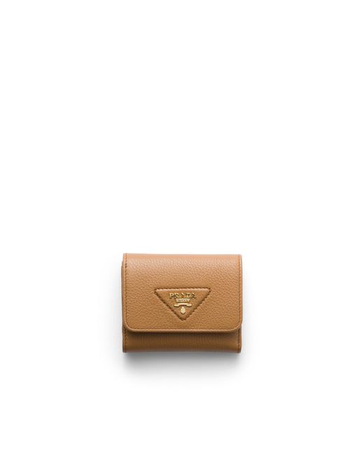 Prada White Small Leather Wallet