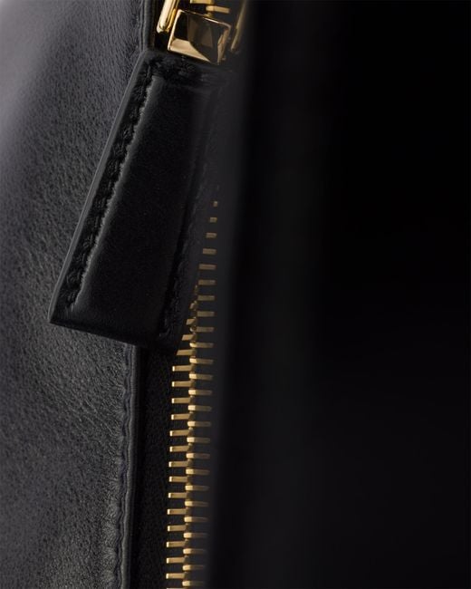 Prada Black Aimée Medium Leather Shoulder Bag