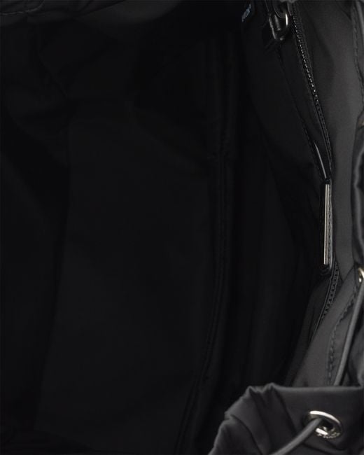 Prada Black Explore Re-Nylon And Leather Backpack for men