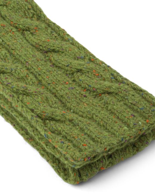 Prada Green Wool Scarf for men
