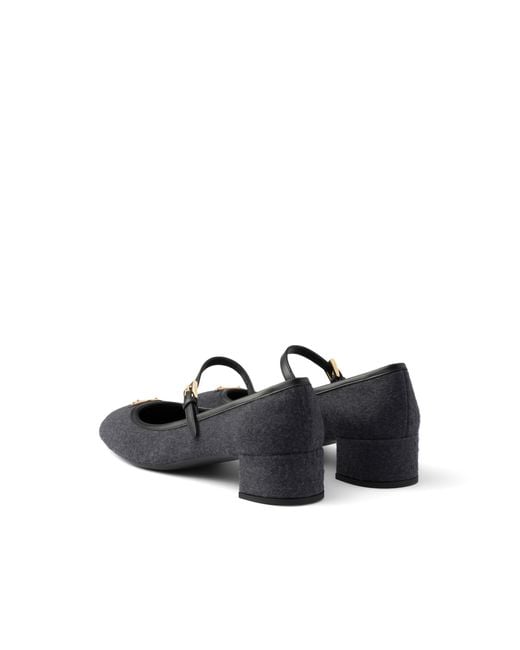 Prada Black Fabric Pumps