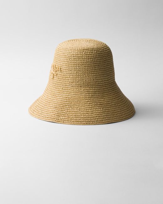 Prada Natural Crochet Hat