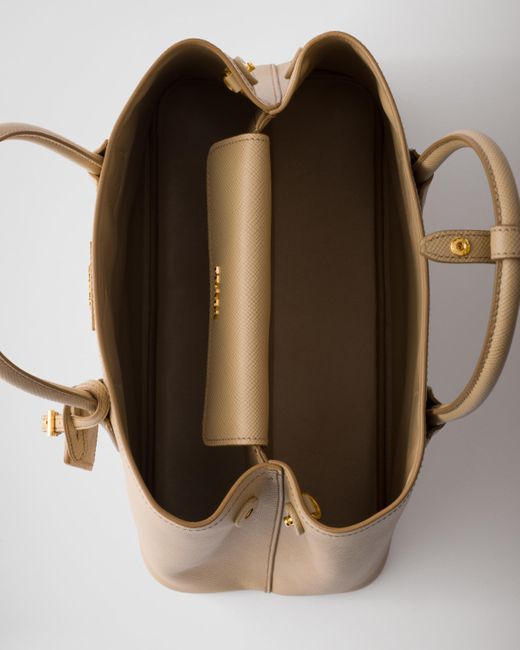 Borsa Double Medium di Prada in Natural