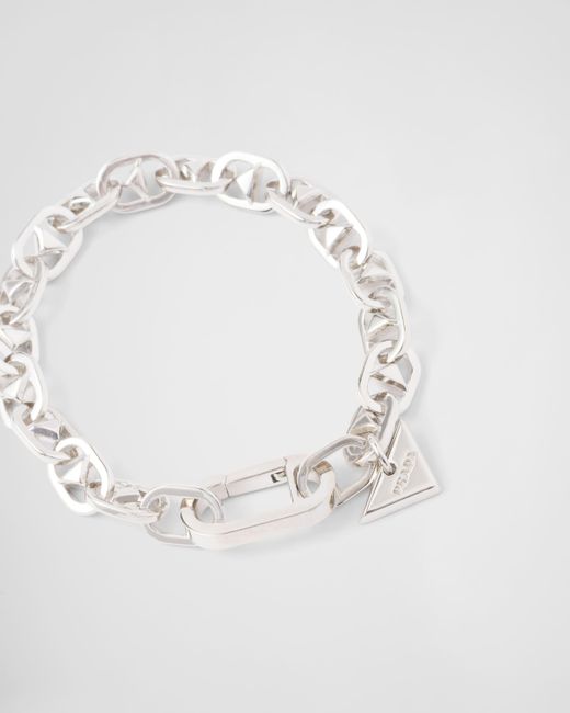 Prada White Metal Bracelet