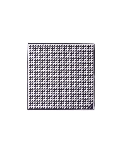 Prada White Printed Silk Twill Scarf