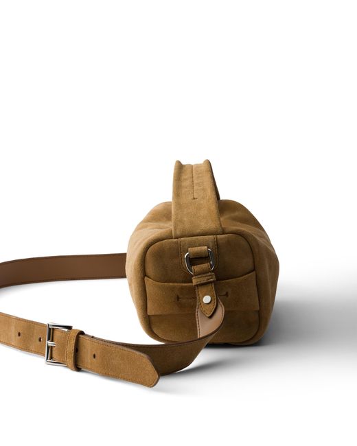 Prada Multicolor Suede Leather Shoulder Bag for men
