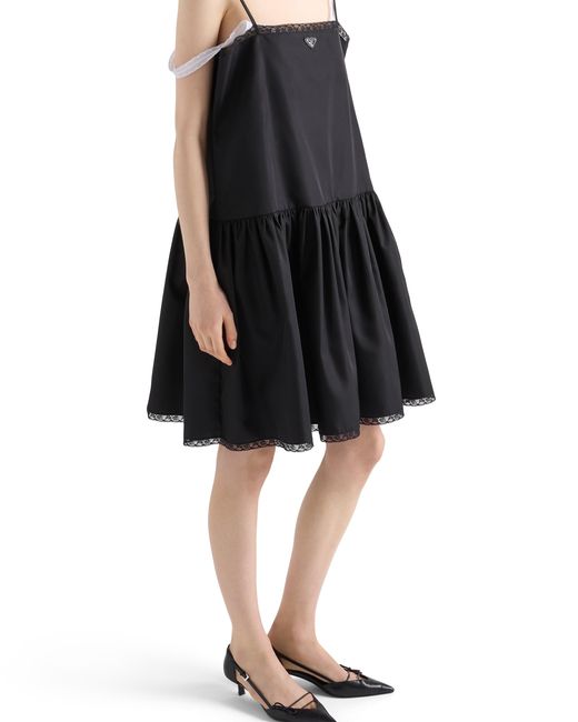 Prada Black Re-Nylon Mini-Dress