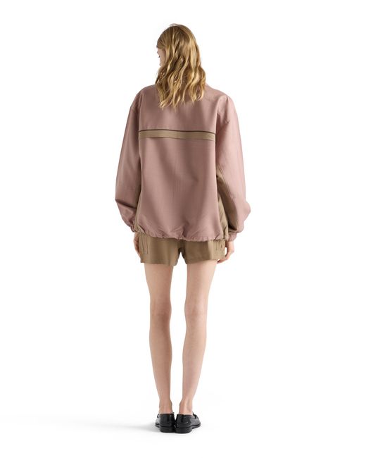 Prada Natural Light Mohair Shorts