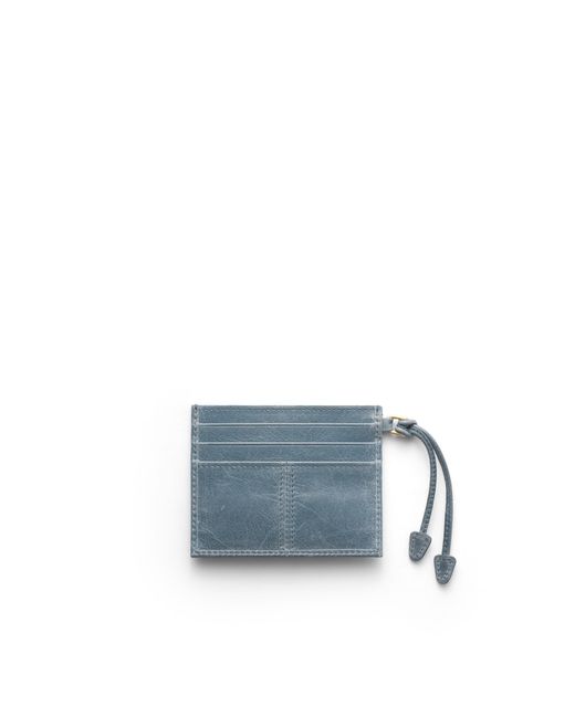 Prada Blue Leather Card Holder