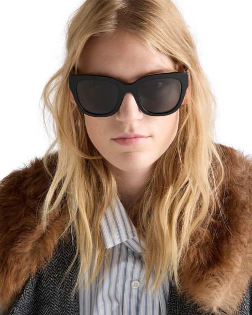 Prada Blue Sunglasses With Logo