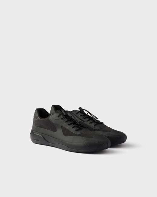 Prada Black Technical Fabric Sneakers for men