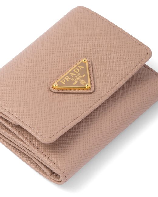 Prada Pink Small Saffiano Leather Wallet
