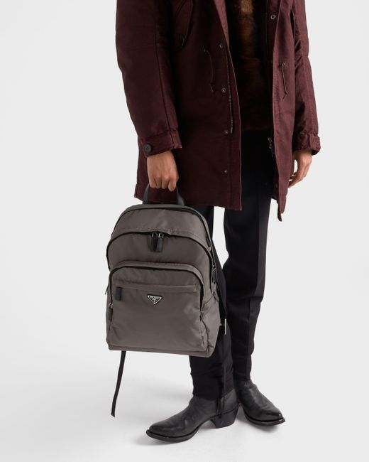 Prada Multicolor Re-Nylon And Saffiano Leather Backpack for men