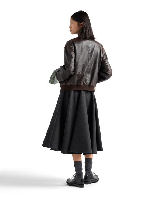 Prada Black Nappa Leather Jacket, Dark