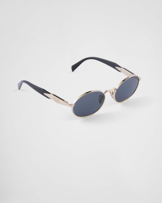 Prada Blue Sunglasses With Logo
