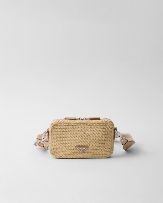 Prada Natural Crochet Brique Bag for men