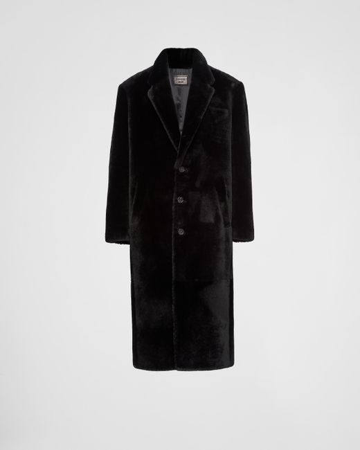 Prada Black Shearling Coat for men