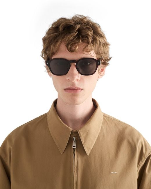 Prada Multicolor Sunglasses With The Iconic Metal Plaque for men