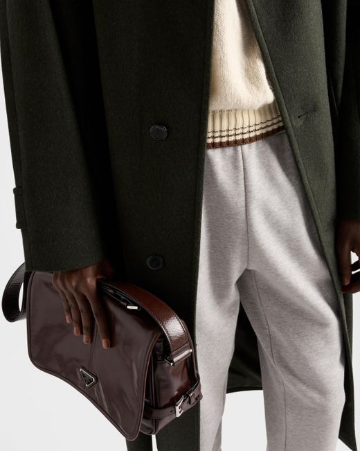 Jogging En Molleton De Coton Prada pour homme en coloris Gray