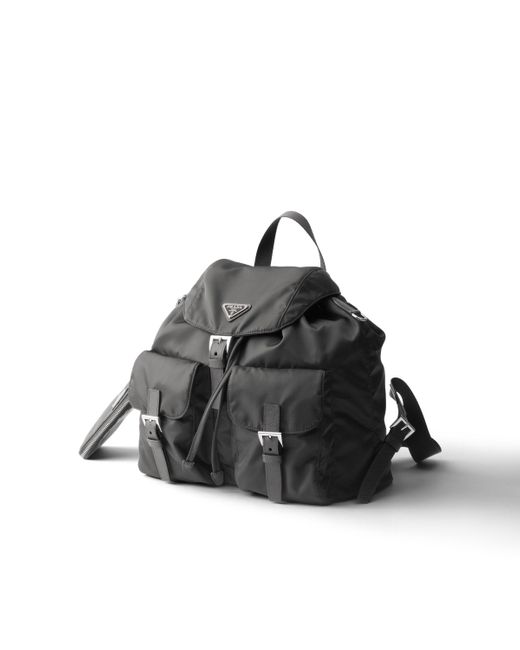 Mochila Mediana De Re-Nylon, Mujer Prada de color Black