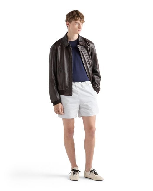 Pull À Manches Courtes Prada pour homme en coloris Blue