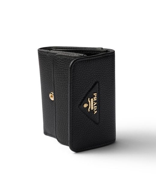 Prada Black Small Leather Wallet