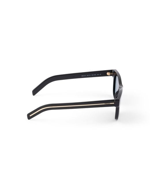 Prada Blue Sunglasses With The Iconic Metal Plaque for men