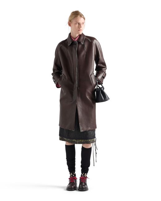 Cappotto di Prada in Brown
