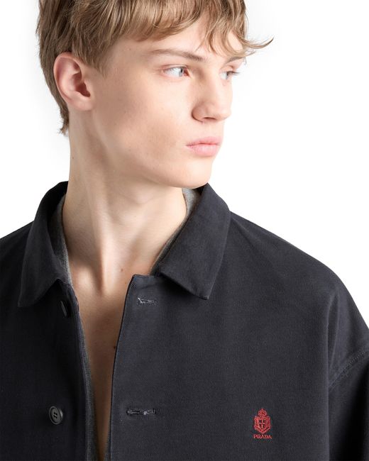 Prada Black Cotton Jacket for men