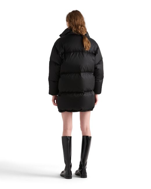 Prada Black Re-Nylon Padded Shell-Down Jacket