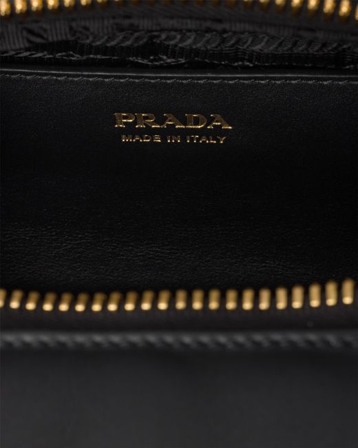 Prada Black Medium Leather Top-Handle Bag
