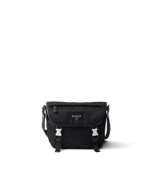 Prada Schultertasche Mit Logo-Patch in Black für Herren