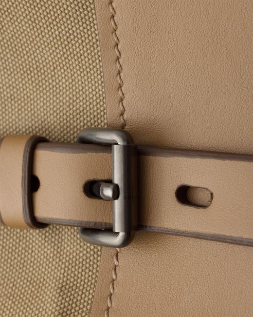 Prada Natural Route Canvas And Leather Shoulder Bag for men
